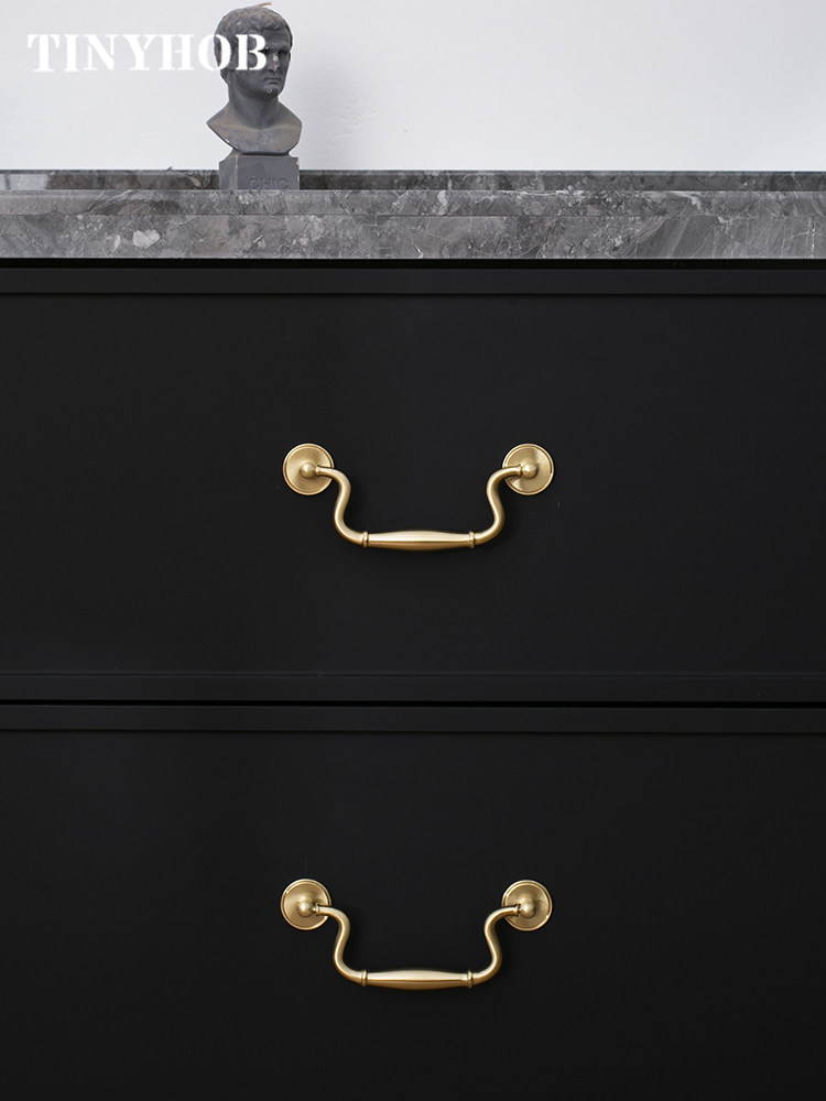 Luxe vintage messing grepen me - Furniture Hardware Drop Pulls recensie en prijs