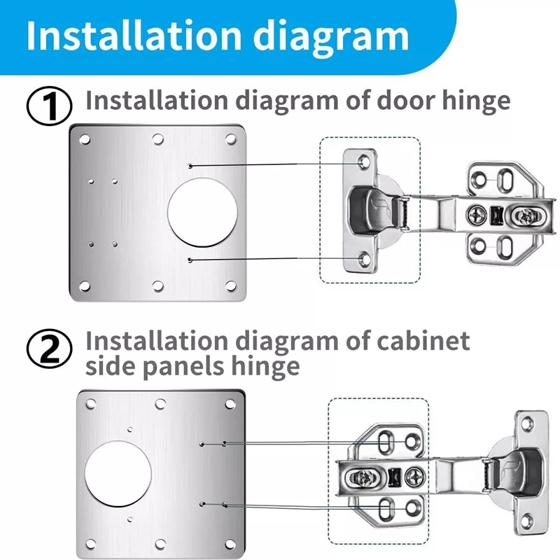 2-8 stuks roestvrijstalen kast - Cabinet Hinge Overlay recensie en prijs
